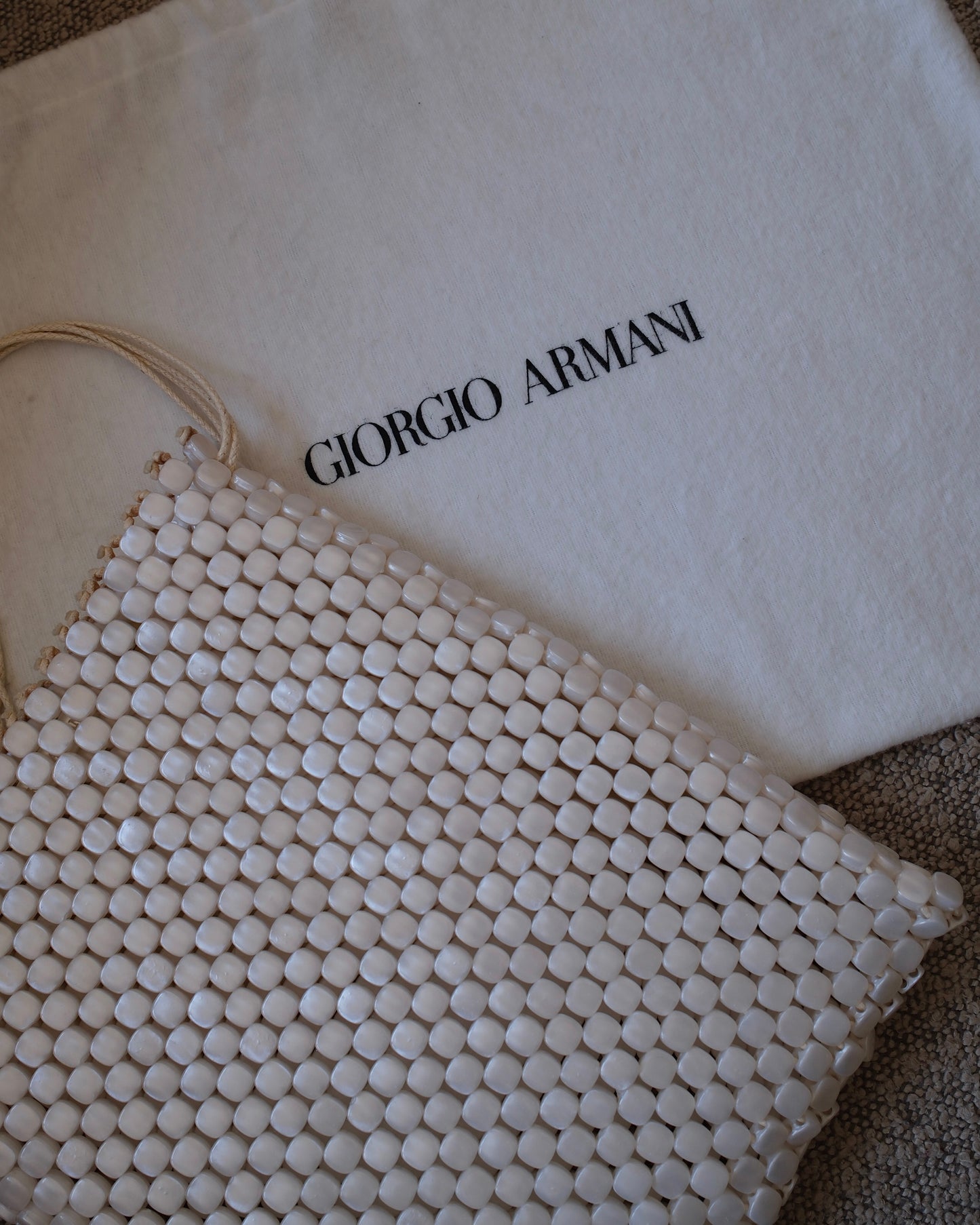 Giorgio Armani mother-of-pearl bag