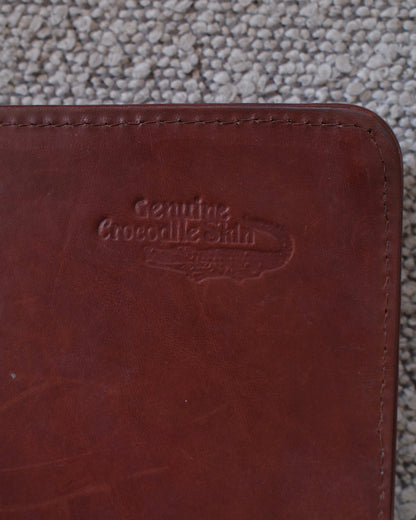 1970s Crocodile-Embossed Leather Bag