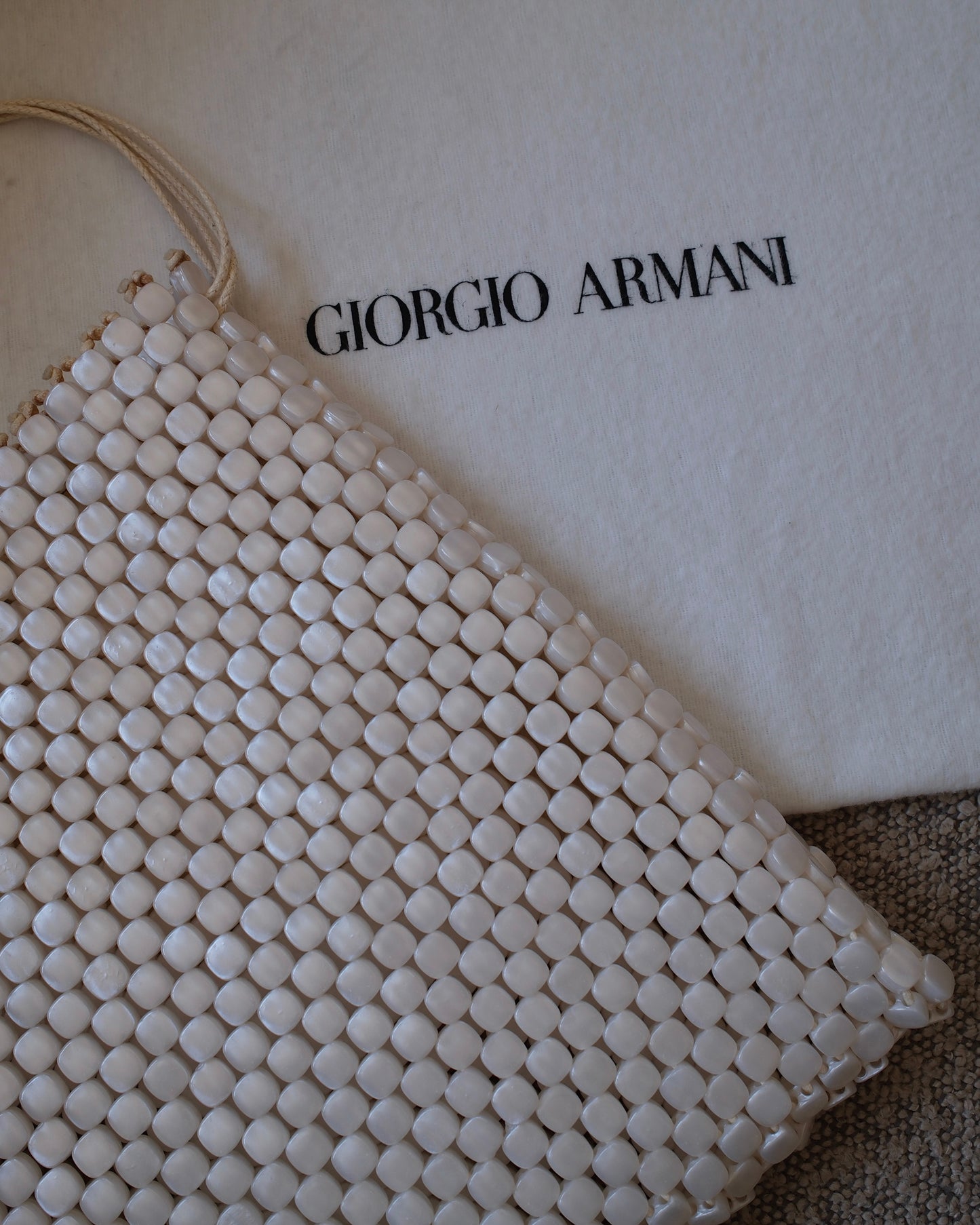 Giorgio Armani mother-of-pearl bag