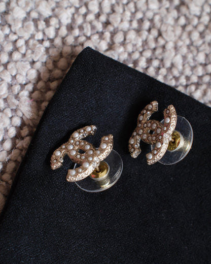 Chanel Pearl Earrings