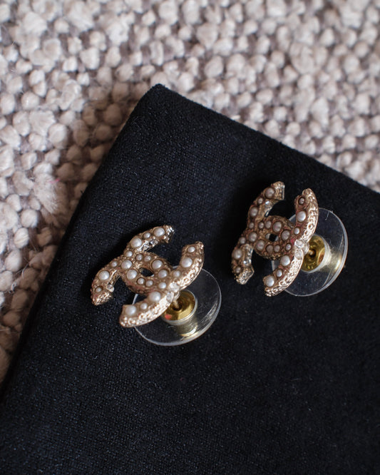 Chanel Pearl Earrings
